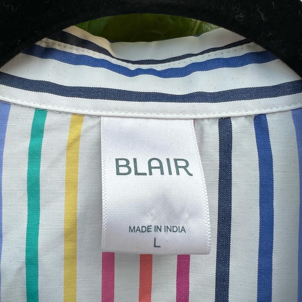 Rainbow button down with 3/4 sleeves - Picture 3 of 3